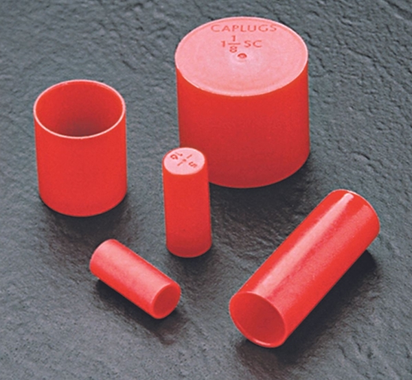 SC-159 Sleeve Caps Red LDPE w/external ribs