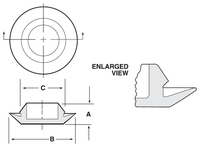 BPF-11/16 Button Plug Flush Head LDPE