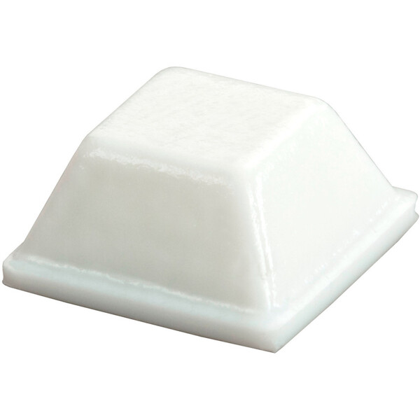 BS-03 WHITE Adhesive Back Bumper - Square