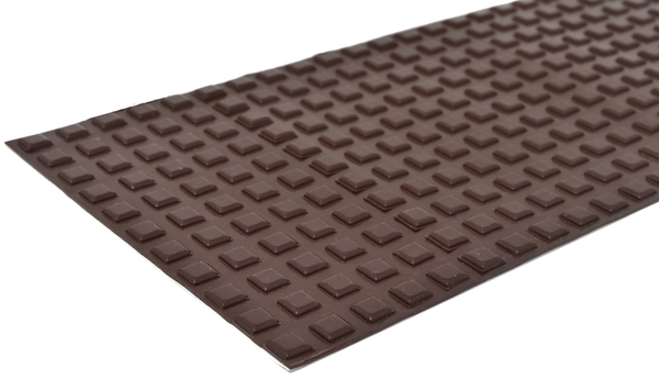 BS-20 BROWN Adhesive Back Bumper - Square