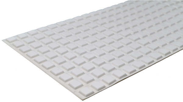 BS-32 WHITE Adhesive Back Bumper - Square