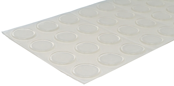 BS-72 CLEAR Adhesive Back Bumper - Cylindrical