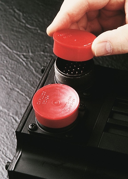 EC-20 1-1/4" RED POLY CAP