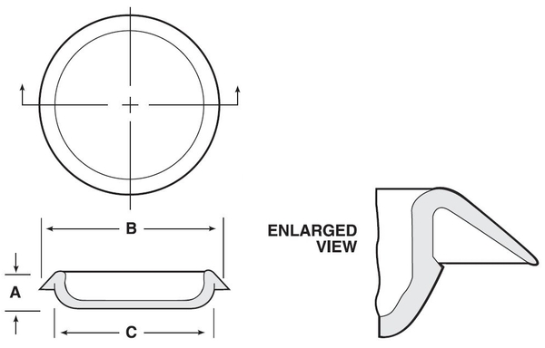 BP-3/4 Button Plug Recessed Head LDPE