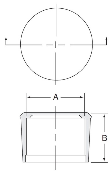 COF-1/2 Round End Cap LDPE