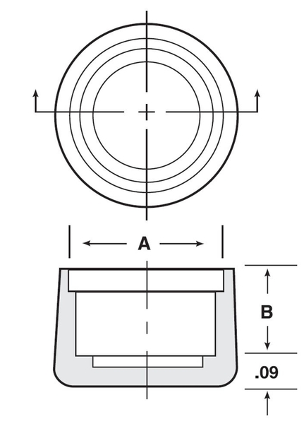 FCR-16 Round Finishing Cap LDPE