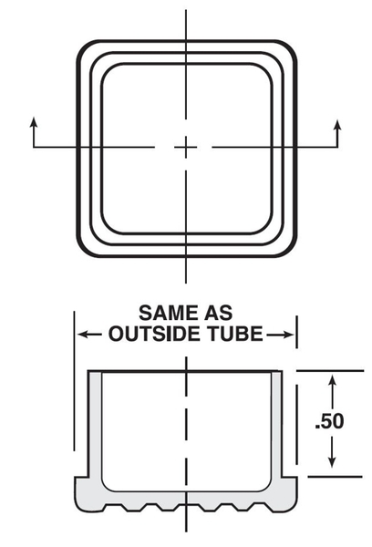 FP-165 Square Finishing Plug LDPE