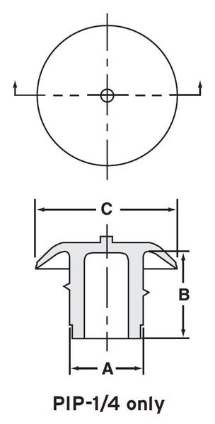 PIP-1/4 Push-In Plugs LDPE