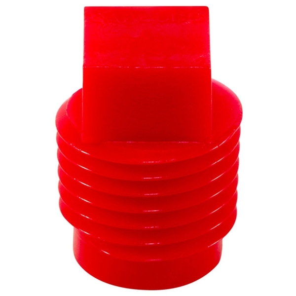 P-48 Square Head Plug for NPT Threaded Ports - Red