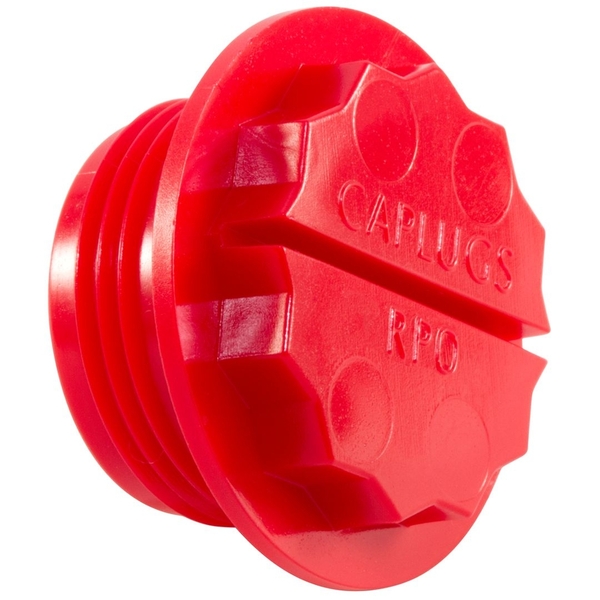 RPO-124 THREADED PLUG SAE 1-7/8-12 RED