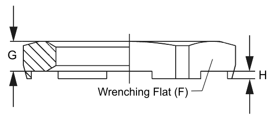 NP-48-BE PG48 Locking Nuts EMI/RFI Nickel Plated Brass