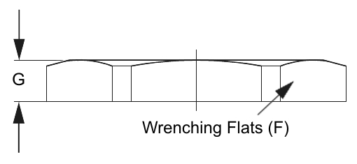 NN-09-GY 3/8" NPT Locking Nuts Gray Nylon