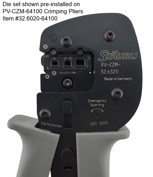 32.6021-63100 PV-ES-CZM-63100 - MC4 Crimp Insert Die Set