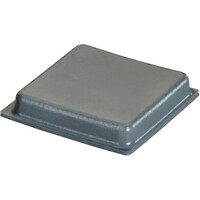 BS-36 GRAY Adhesive Back Bumper - Square