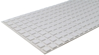 BS-32 WHITE Adhesive Back Bumper - Square