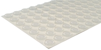 BS-44 CLEAR Adhesive Back Bumper - Cylindrical