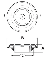 SI 472 Button Plug Flush Head LDPE