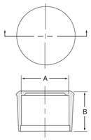 COF-1 Round End Cap LDPE