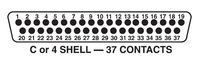 DCC-04SD Static Dissipative Protectors for D-Subminiature Connectors