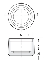 FCR-14 Round Finishing Cap LDPE