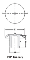 PIP-1/4 Push-In Plugs LDPE