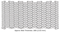 SW-250-66 SLEEVE-WEB - LDPE, RED (500 FT/COIL)