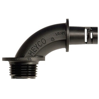 Heyco-Flex III Liquid Tight Fittings - 90 Degree Sweep, NPT Hub