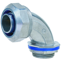 Heyco-Flex Metallic Liquid Tight Conduit Fittings - 90 degree Sweep, NPT Hubs Heyco-Flex Metallic Liquid Tight Conduit Fittings - 90 degree Sweep, NPT Hubs