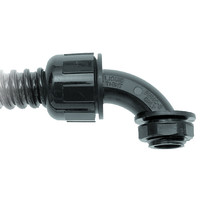 Heyco-Flex Liquid Tight Conduit Fittings - 90 Degree, NPT Hubs Heyco-Flex Liquid Tight Conduit Fittings - 90 Degree, NPT Hubs