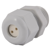 Dome Top Gray Nylon 3/8 NPT Multi-Hole