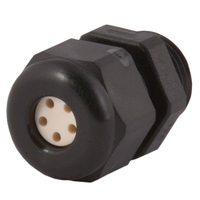 Dome Top Black Nylon 3/8 NPT Multi-Hole