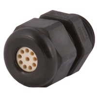 Dome Top Black Nylon 3/8 NPT Multi-Hole