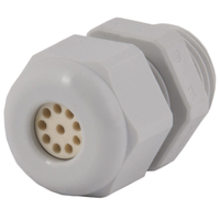 Dome Top Gray Nylon 3/8 NPT Multi-Hole