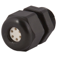Dome Top Black Nylon 3/8 NPT Multi-Hole