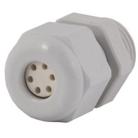 Dome Top Gray Nylon 3/8 NPT Multi-Hole