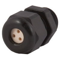 Dome Top Black Nylon 3/8 NPT Multi-Hole