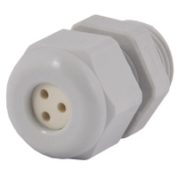 Dome Top Gray Nylon 3/8 NPT Multi-Hole