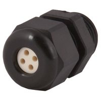 Dome Top Black Nylon 3/8 NPT Multi-Hole