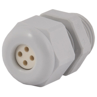Dome Top Gray Nylon 3/8 NPT Multi-Hole