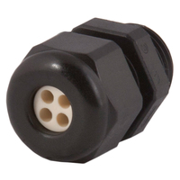 Dome Top Black Nylon 3/8 NPT Multi-Hole