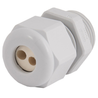 Dome Top Gray Nylon 3/8 NPT Multi-Hole
