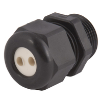 Dome Top Black Nylon 1/2 NPT Multi-Hole