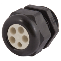 Dome Top Black Nylon 3/4 NPT Multi-Hole