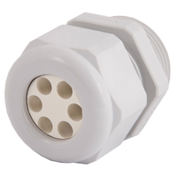 Dome Top Gray Nylon 1/2 NPT Multi-Hole