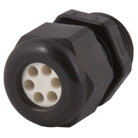 Dome Top Black Nylon 1-1/4 NPT Multi-Hole
