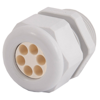 Dome Top Gray Nylon 1 1/4 NPT Multi-Hole