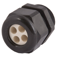 Dome Top Black Nylon 3/4 NPT Multi-Hole