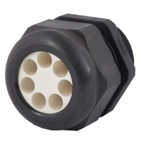 Dome Top Black Nylon 1-1/2 NPT Multi-Hole