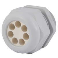 Dome Top Gray Nylon 1-1/2 NPT Multi-Hole