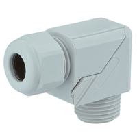 Dome Top Gray Nylon 3/8" NPT Elbow Fitting
